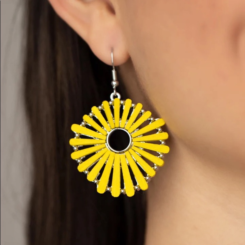 Yellow earrings
